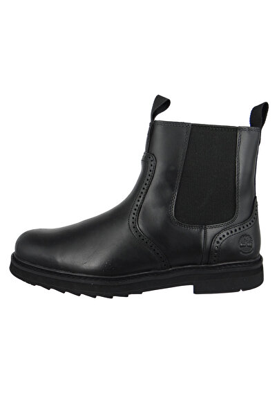 Timberland Squall Canyon Chelsea A297a Herren Stiefelette Sportlich Wanderschuhe Leder Schwarz Black Full Grai