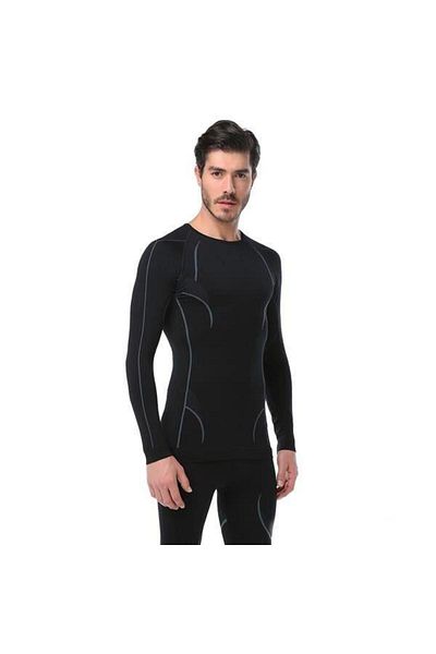 Evolite Thermowear Ανδρικά Θερμικά Εσώρουχα S-m Μαύρο-γκρι E-3025