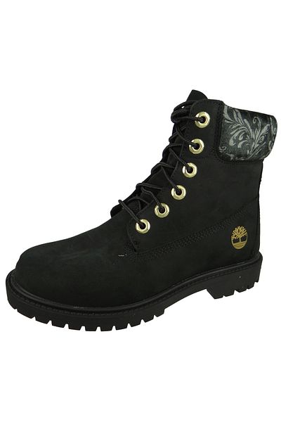 Timberland Damen Sportliche Stiefel Wanderschuhe Winterschuhe Heritage 6" Wp Boot Ca5m74 Tb0a5m74001 Schwarz Bl