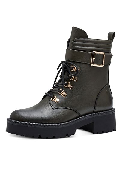 Tamaris Damen Elegante Stiefelette 1-25814-41 Grün 723 Moss Kunstleder Mit Touch-it