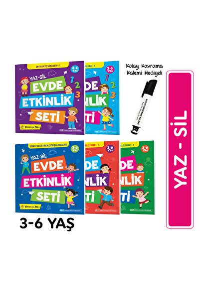 yükselen zeka Yükselen Zeka 3-6 Yaş Evde Etkinlik Seti
