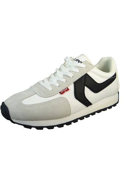 Levi's Herren Low Sneaker Stryder Red Tab Low Top 235400-744 Weiß 51 Regular White Textil/synthetik Mit Eva
