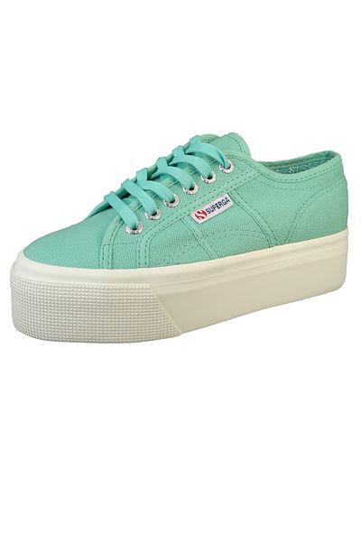 Superga Damen Low Sneaker 2790-cotw Linea Up And Down Low Top S9111lw Grün Anb Green Water F Avorio Leinen