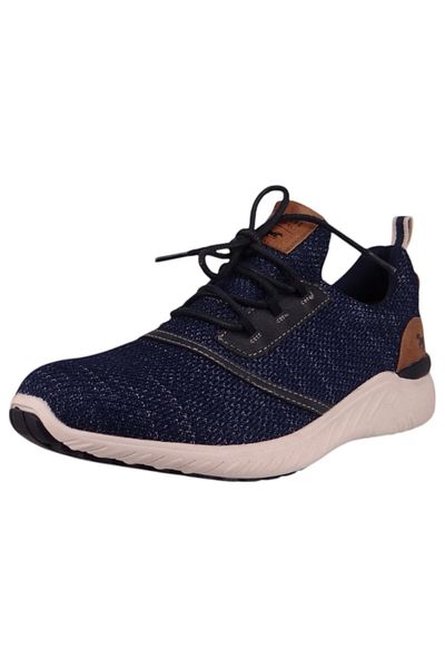 Mustang Herren Low Sneaker Low Top 4132311 Blau 820 Navy Textil