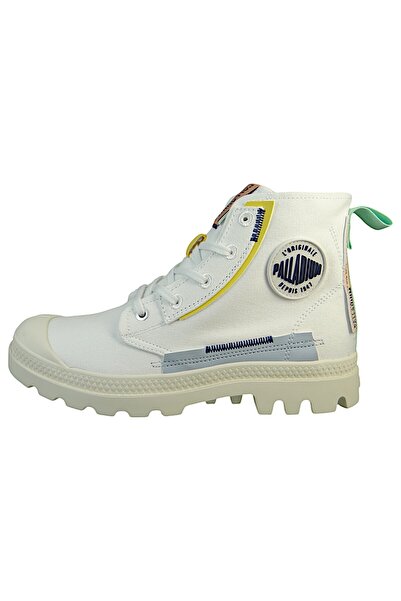 Palladium Damen High Sneaker Pampa Underlayer 99183-116-m Weiß Star White Baumwolle