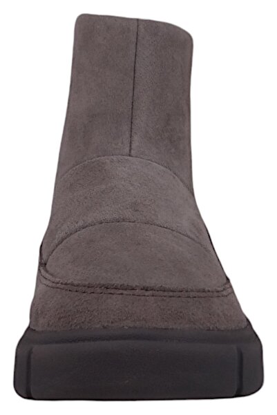 Sorel Damen Stiefelette Winterschuhe Explorer III Slip-On WP 2077971 Grau 052 Quarry Sea Salt Wildleder