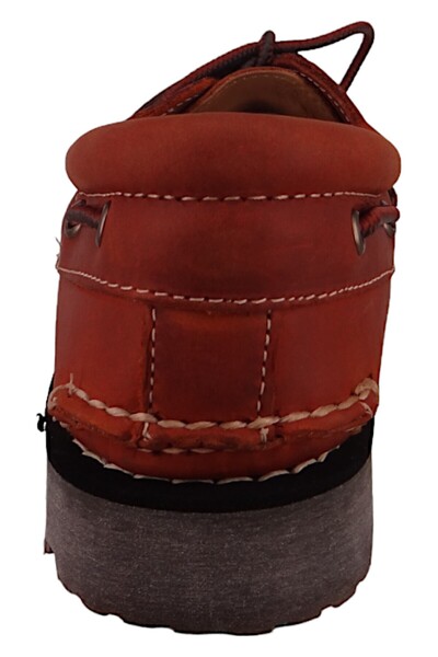 Timberland Herren Segel-/bootsschuhe Halbschuhe Authentic Boat Tb0a2pdqejd Braun Medium Orange Leder Mit Außen