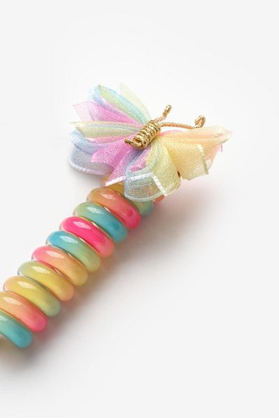 Le Mabelle Multicolored Butterfly Figured Girl's Pasta Buckle