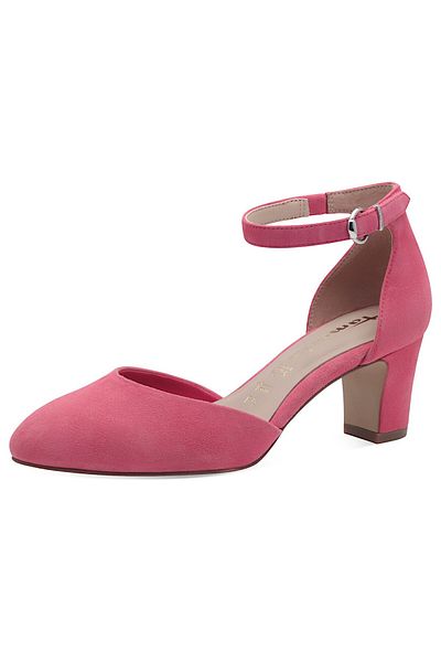 Tamaris Damen Pumps 1-22401-42 Rosa 531 Candy Leder Mit Touch-it & Antislide/anti-shokk Absatz