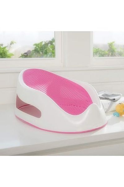 Baby Plus حوض استحمام آمن للأطفال الرضع غير قابل للانزلاق مع مسند رأس مائل، من 3 إلى 6 أشهر، مجموعة متنوعة