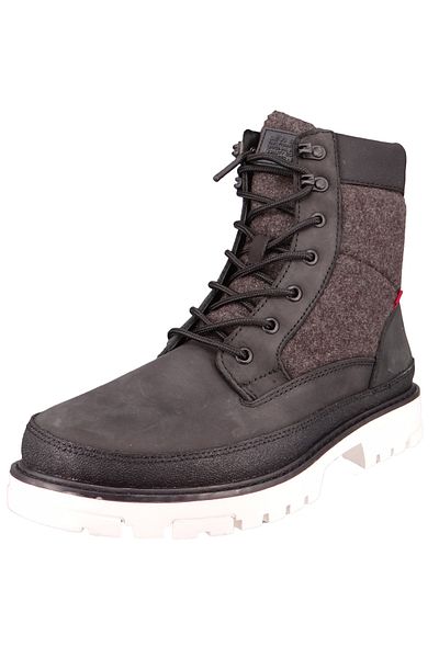 Levi's Herren Sportliche Stiefelette Torsten Quilted 233637-693 Schwarz 59 Regular Black Leder Und Textil