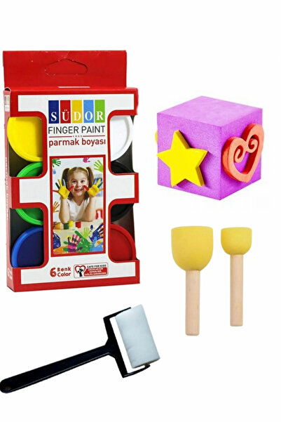 Arthobi Südor Parmak Boyama Seti, Anaokulu, Kreş Seti Yıkanabilir, Okul Seti