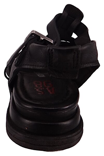 A.S.98 Damen Komfort Sandalen Spoon B60006-0101 Schwarz 6002 Nero Leder