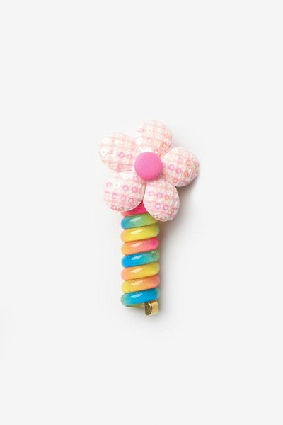 Le Mabelle Pink Fabric Floral Girl's Pasta Buckle