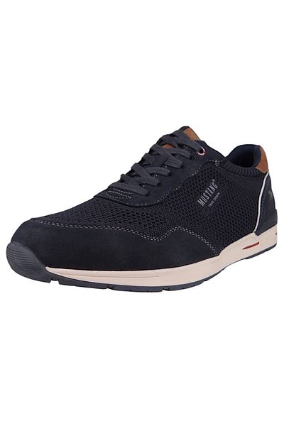 Mustang Herren Low Sneaker Low Top 4154317 Blau 800 Dunkelblau Kunstleder