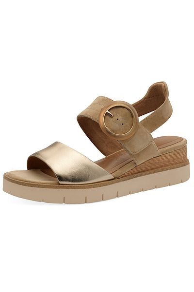 Tamaris Damen Sandalen 1-28206-42 Braun 445 Tan Leder