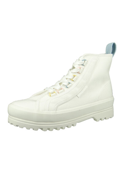 Superga Damen Low Sneaker 2341 Alpina Colorful Details Low Top S41158w Weiß A3m White-avorio Multicolor Text
