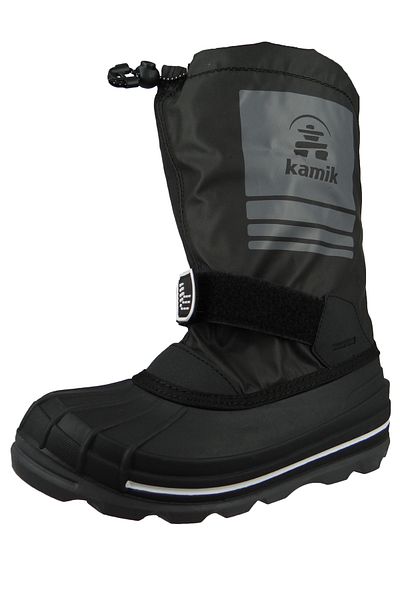 Kamik Kinder Stiefel Winterschuhe Shockwave Nf4269 Schwarz Blk Black Textil/synthetik Mit Eva
