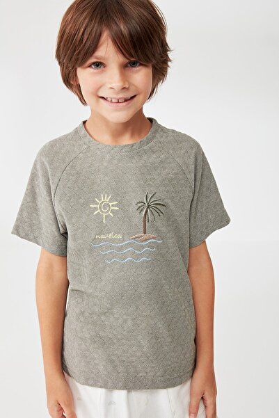 Nautica Jacquard T-shirt and Shorts Pajama Set