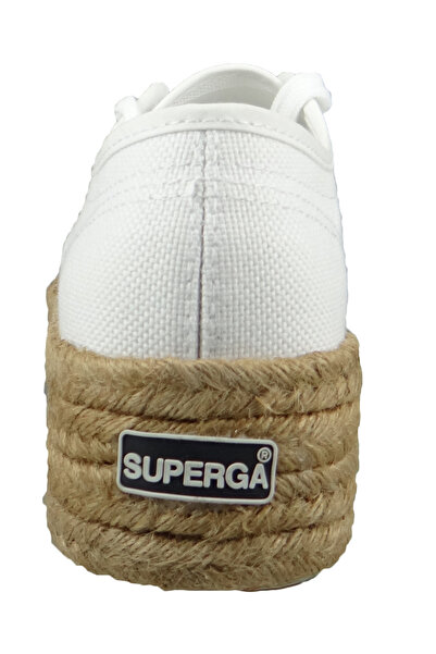 Superga Damen Low Sneaker Cotropew Low Top S51186w-2790 Weiß 901 White Textil