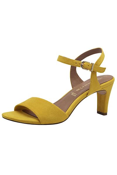 Tamaris Damen Sandalen 1-28028-42 Gelb 600 Yellow Textil Mit Touch-it