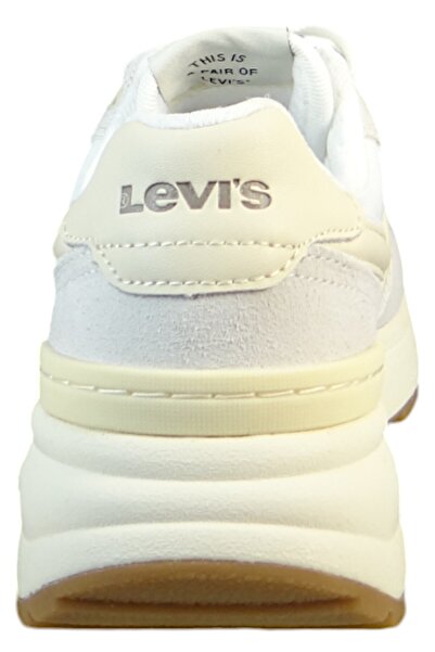 Levi's Damen Low Sneaker Charge 235897-1932 Weiß 51 Reg. White Lederimitat/ Textil