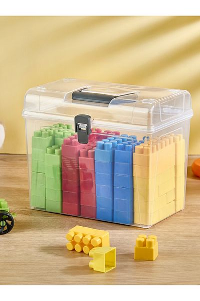Mapple Home Maxiclear Portable Compartment Transparent Organizer Box Multi-Compartment Multi-Purpose Organizer Box 4.0 Lt
