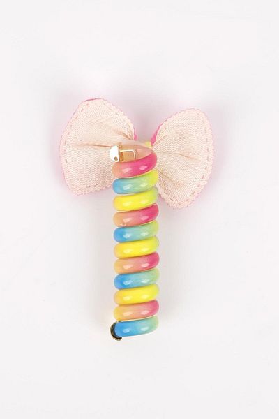 Le Mabelle Multicolored Bow Pasta Buckle for Girls