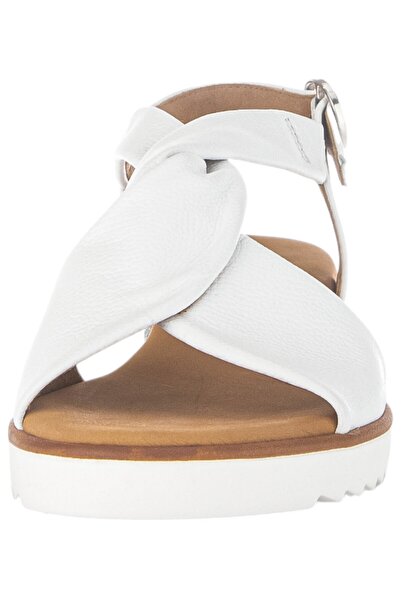 GABOR Damen Sandalen G-weite 62.751 Weiß 50 Weiss Leder
