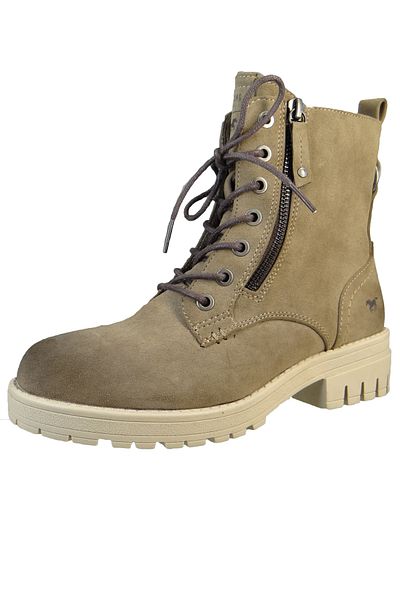 Mustang Damen Elegante Stiefelette 1397501 Grau 318 Taupe Kunstleder