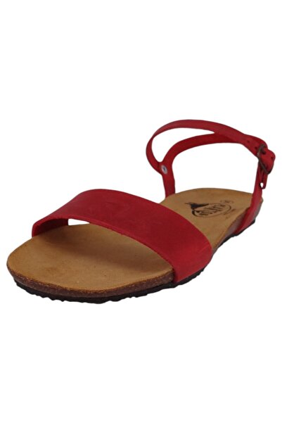 PLAKTON Damen Komfort Sandalen Manm Ambo 575725 575725 Apure Rot Rojo Leder