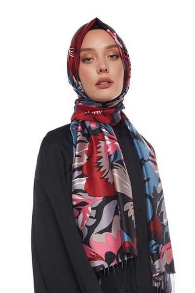 ipekevi Black Silk Shawl 6111