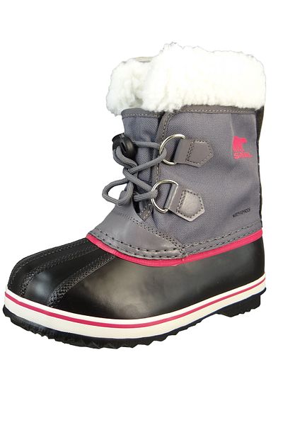 Sorel Kinder Stiefel Winterschuhe Yoot Pac Nylon Wp 1855211 Grau 561 Pulse Black Mit Aerotrac & 2