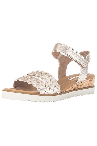 GABOR Damen Sandalen G-weite 62.759 Creme 89 Muschel Leder