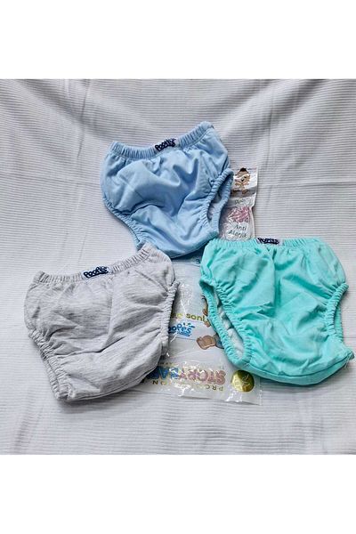 BERKAY Sundan Cotton Poopes for Children Toilet Training Panties 3 Pieces