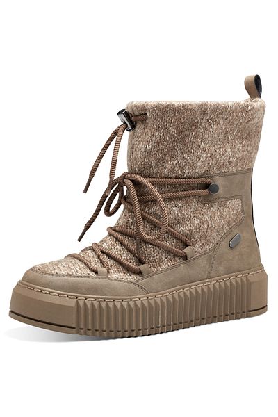 Marco Tozzi Damen Stiefel Stiefel Winterschuhe 2-26290-41 Grau 344 Taupe Comb Textil/synthetik Mit Mt Feel