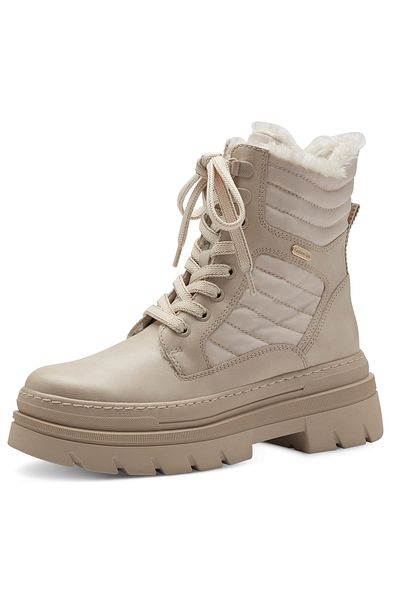 Marco Tozzi Damen Elegante Stiefelette 2-26289-41 Creme 402 Cream Comb Textil/synthetik Mit Mt Feel Tex