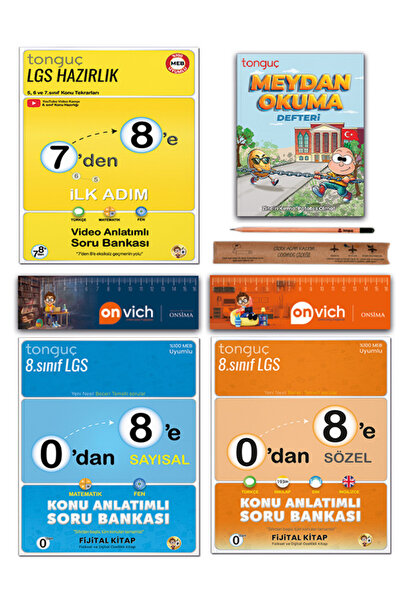 Tonguç Yayınları 8. Sınıf 7 Den 8 E Yaz Tatili Kitabı Tekrar Seti - 0 Dan 8 E...