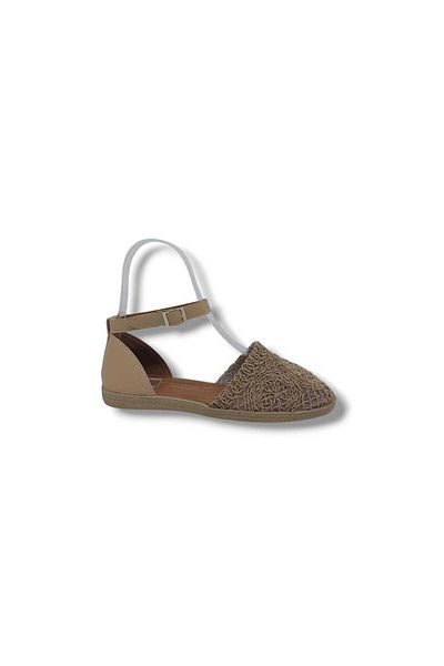 Zerhan 250 Women's Mink Macrame Knitted Sandals Shoes