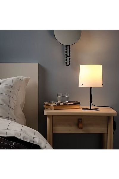 rexa Table Lamp, Black/white.