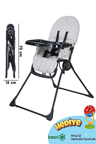 Prego Otel Lokanta Kafe Tipi Tamamen Katlanır Mama Sandalyesi + Oyuncak Hediyeli