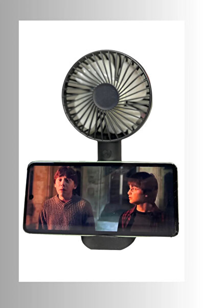 MATECHNO Şarjlı Fan Mini Taşınabilir El ve Masa Üstü Standlı 3 Kademeli Vanti...