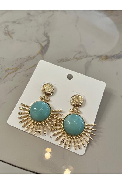 Miu Jewelry Güneş Küpe - Bordo