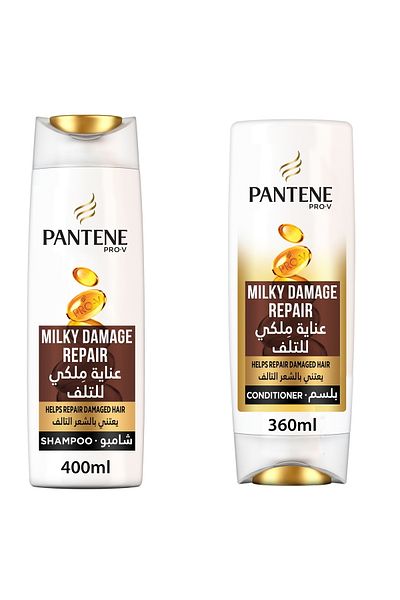 Pantene Pro-V Milky Damage Repair Shampoo 400 ml + Conditioner 360 ml