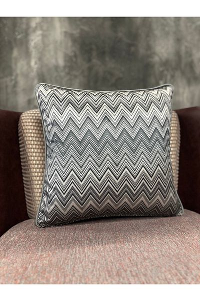 Fabricland Model Missoni din catifea de mătase importată 43x43cm (model cu două fețe)
