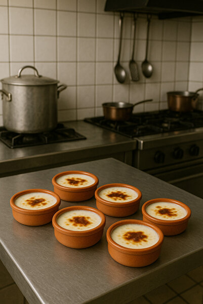 Veliday 6'lı  Güveç Seti Fırın Sütlaç Kase Güveç Kabı