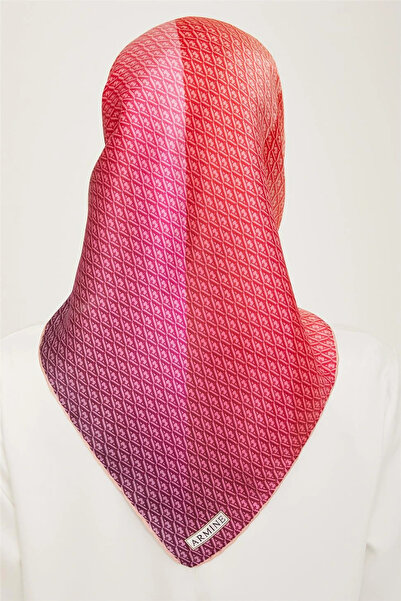 Armine Sura Silk Scarf 9104D (S) 90 X 90 Tile - 52