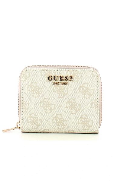 Guess Women's Beige Laurel Small Zipper Wallet