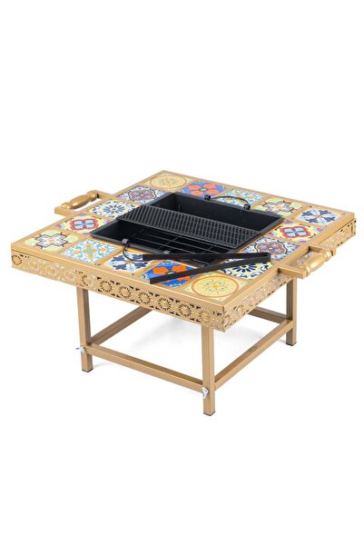 Alrimaya موقد نار خارجي مع شواية - الرماية