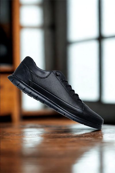 GÜR MODA AYAKKABI Soft Flexible Lightweight Four Season Orthopedic Daily Leather Laceless Shoes